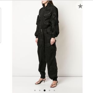 TRE BY NATALIE RATABESI bomber utility jumpsuit